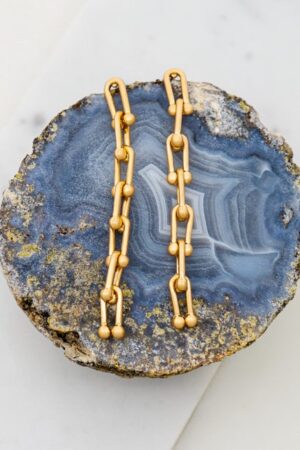 U Link Dangle 7 Chain Linked Earrings