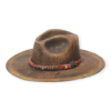 Genuine Premium Chocolate Tone Stained Panama Straw Hat