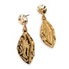 Cosmic Geo Fine Hammered Dangle Form Earrings